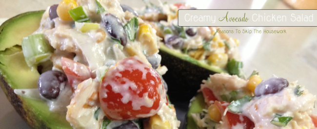 Creamy Chicken Avocado Salad {Reasons To Skip The Housework}