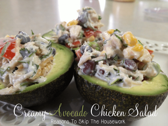 Creamy Chicken Avocado Salad {Reasons To Skip The Housework}