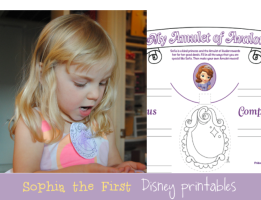 Disney's Sophia The First Printables via Reasons To Skip The Housework