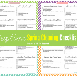 spring cleaning printables