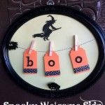 spooky welcome sign