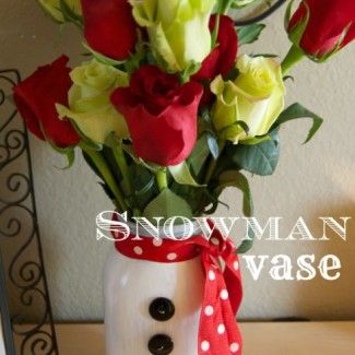 snowman vase