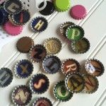 alphabet bottle caps