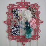 MUST PIN! DIY hair bow and headband organizer by Designer Trapped in a Lawyer's Body for Reasons to Skip the Housework. #boworganizer