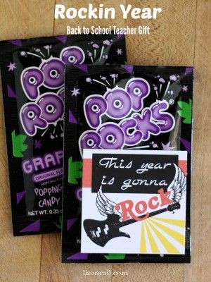 this year is gonna rock! free printable for back to school teacher gift