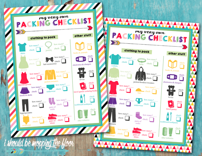 kids checklist