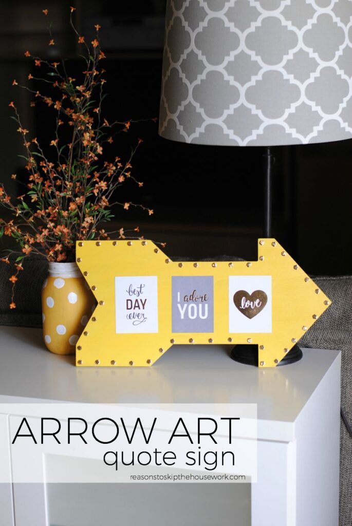 Arrow Art Quote Sign