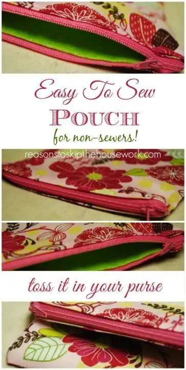 easy to sew pouch