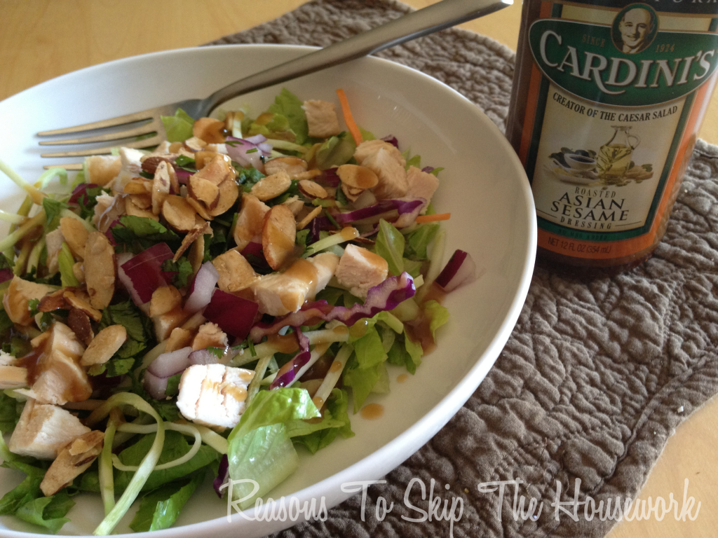 asian chopped chicken salad - reasons to skip the housework