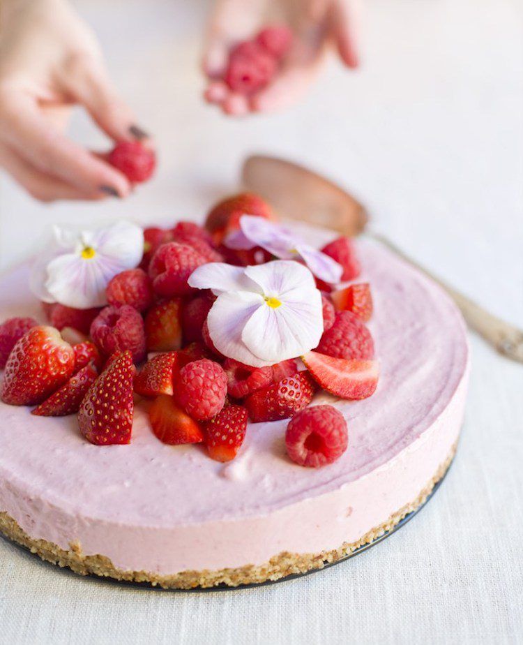 Frozen Pink Cheesecake