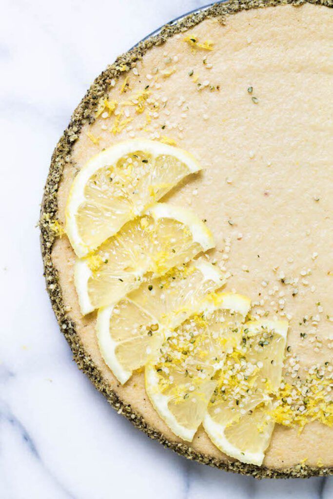 Lemon and Hemp Vegan Cheesecake