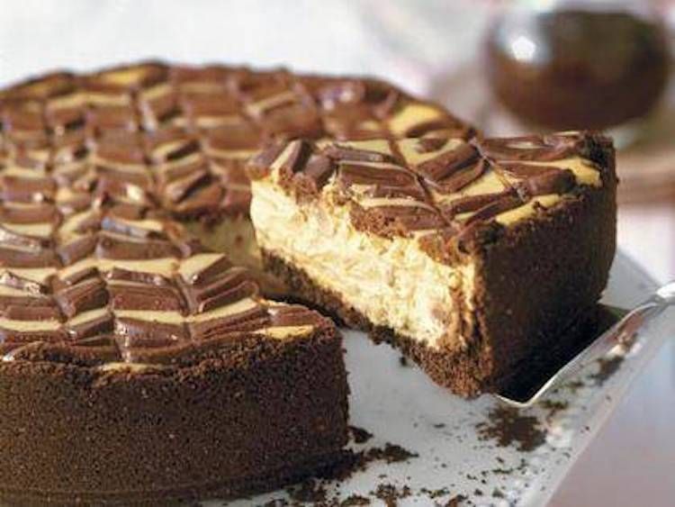 Lightened Chocolate-Coffee Cheesecake