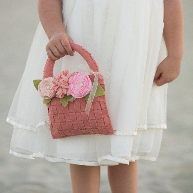 DIY flower girl's basket