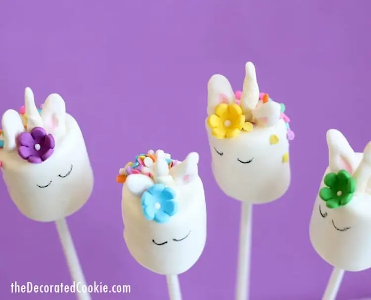 unicorn birthday party ideas: Unicorn Marshmallows