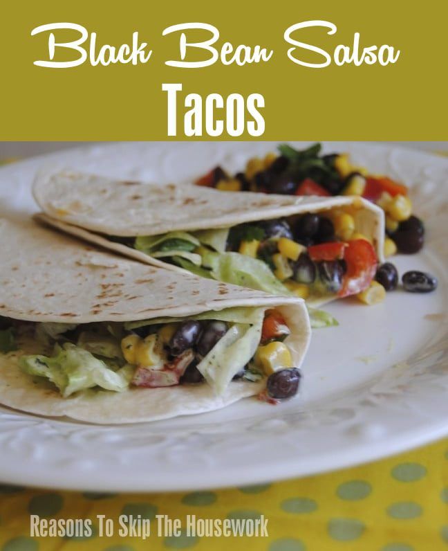 black bean tacos