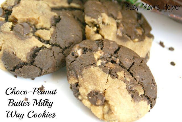 Choco-Peanut Butter Milky Way Cookies 