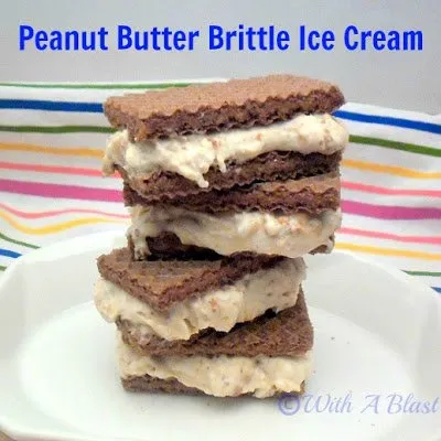 Peanut Butter Brittle Ice Cream