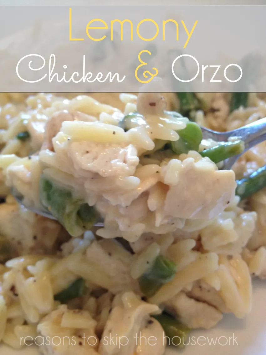 lemony chicken orzo