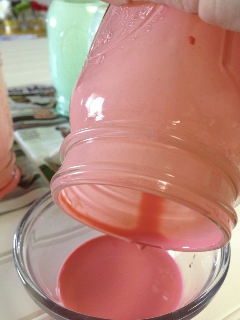 tinting mason jars