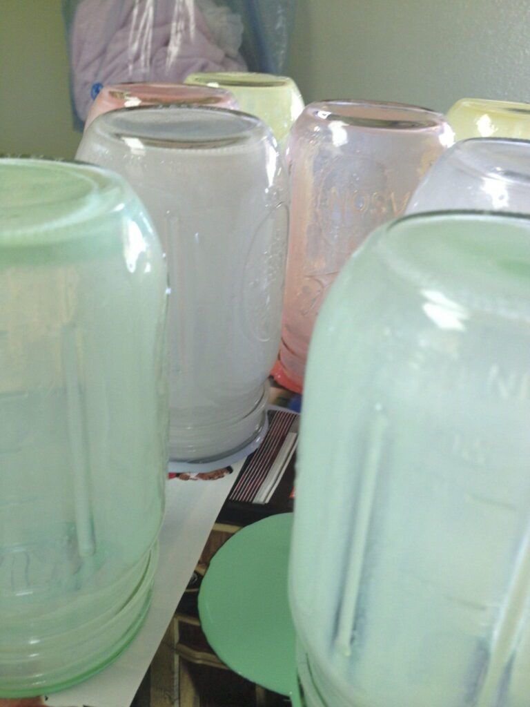 tinting mason jars