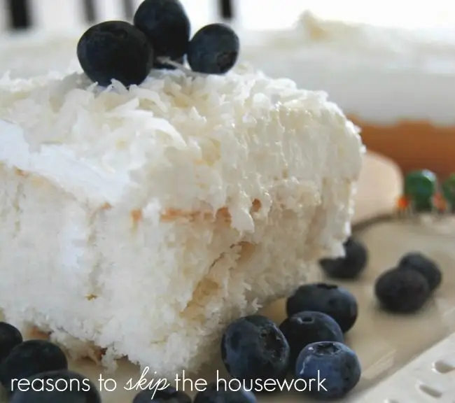 Coconut Cake with Cool Whip Frosting