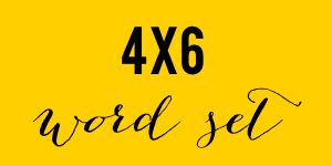 4x6 word set
