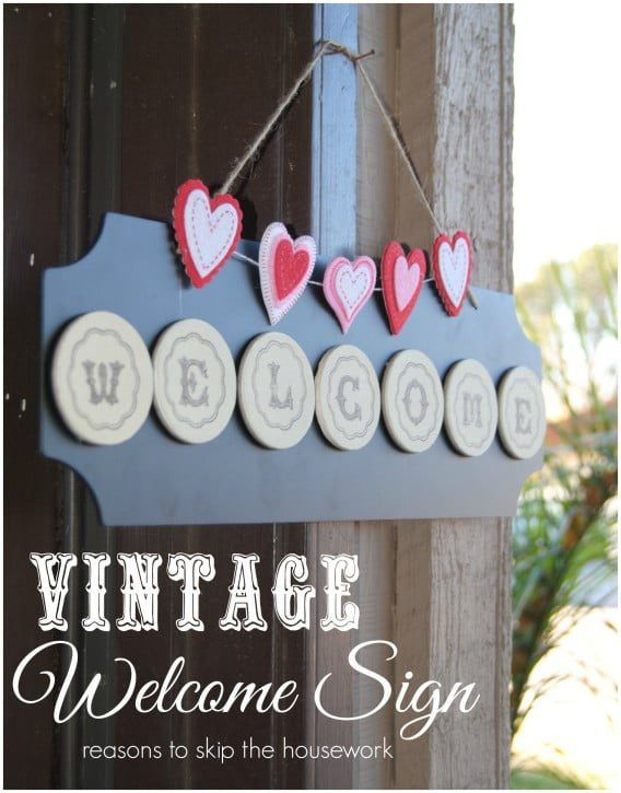 Vintage Welcome Sign