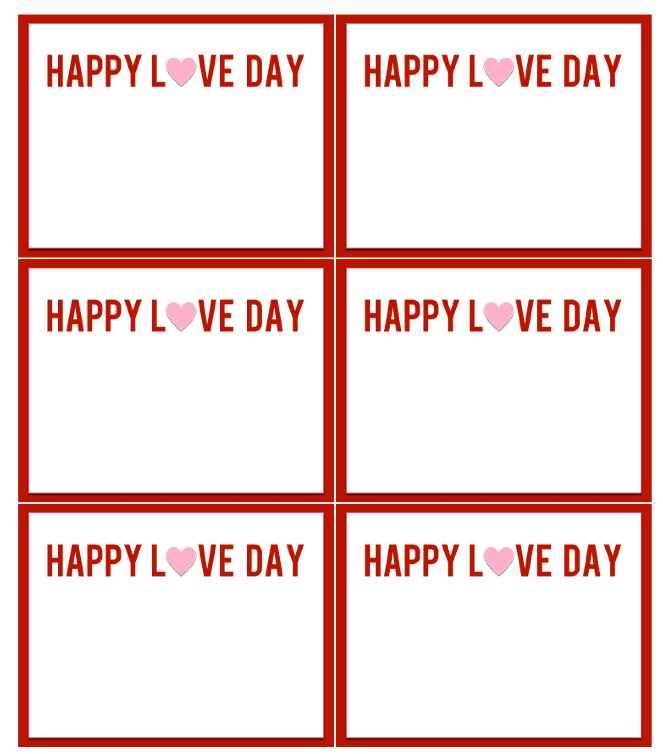 Happy Love Day Printable