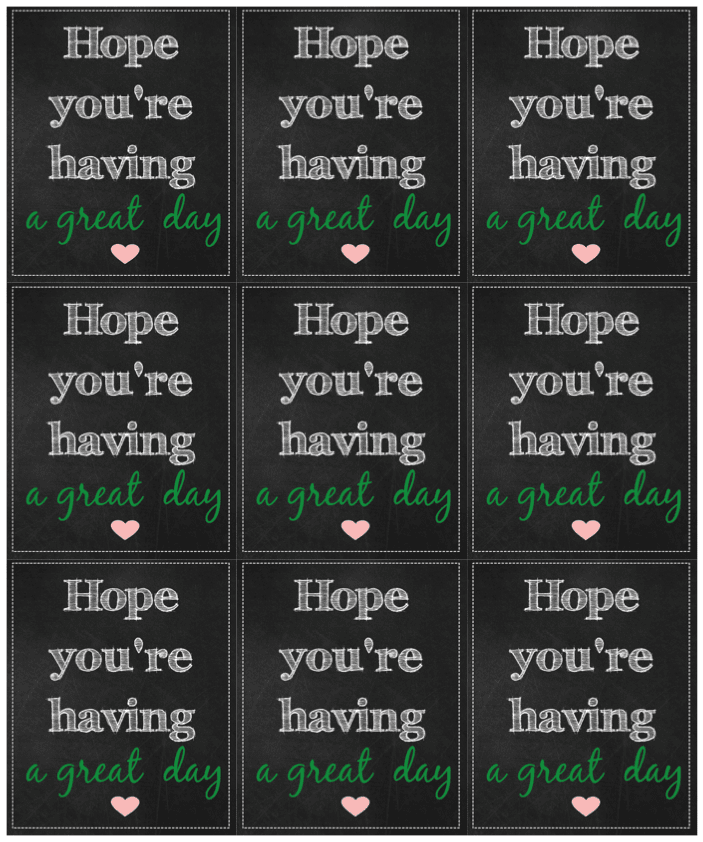 printable lunchbox notes