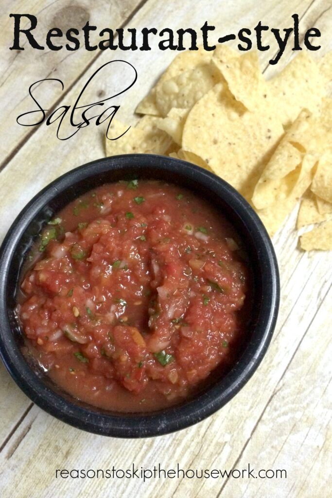 Restaurant Style Salsa