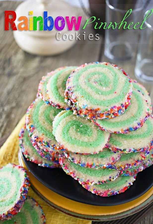 Rainbow Pinwheel Cookies