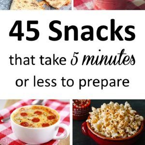 5 minute snacks
