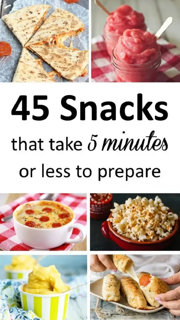 The best 5 minute snacks