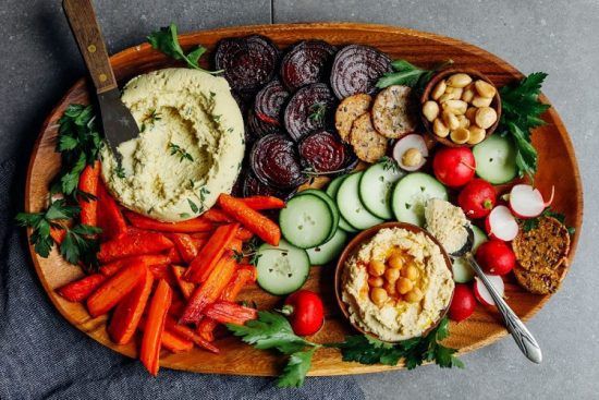 macadamia cheese vegan crudite