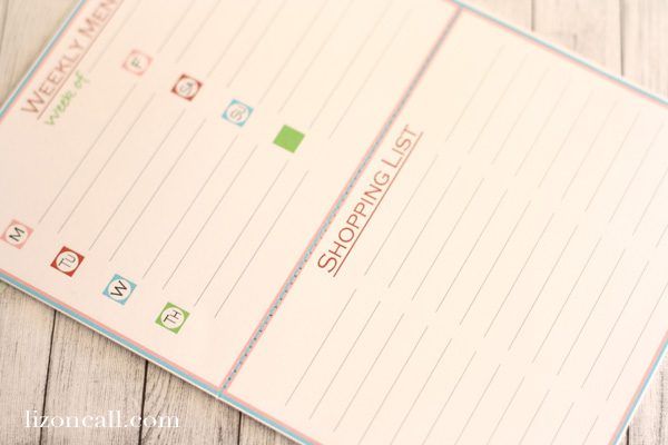 Menu Notepad 6