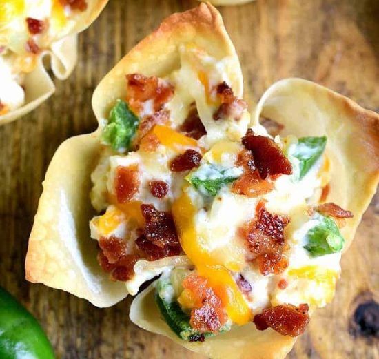 jalapeno popper wonton cups