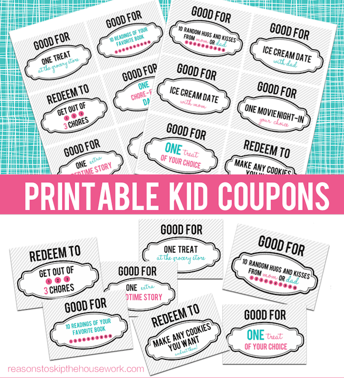 Printable Kid Coupons