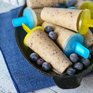 Banana Blueberry Smoothie Pops