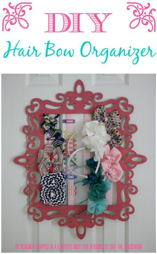 Pin on Hair Bow Organizers