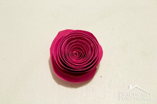 Simple Spiral Paper Flowers-7