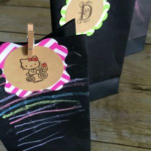 monogram gift tags