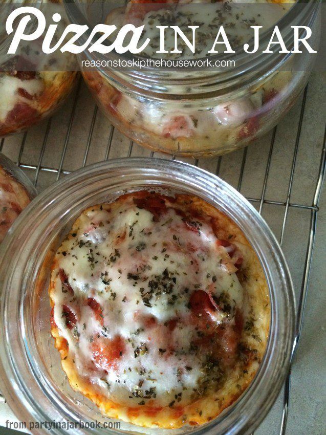 pizza in a jar
