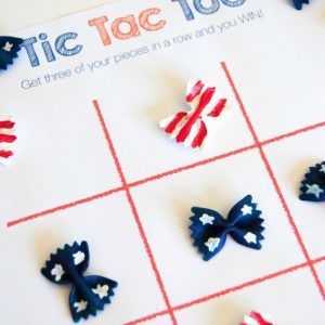 Tic Tac Toe Fourth of July Crafts for Kids