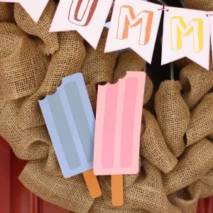 Free Popsicle cutter file - perfect for #summer #wreath or #Party #garland #popsicle