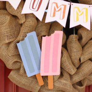 Free Popsicle cutter file - perfect for #summer #wreath or #Party #garland #popsicle