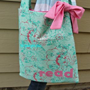 reading book bag