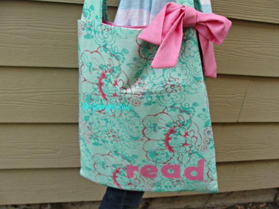 reading book bag