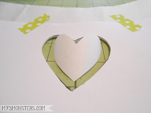 freezer paper stencil step 2