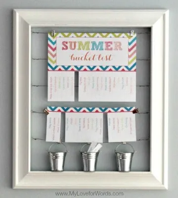 Summer Bucket List Free Printable