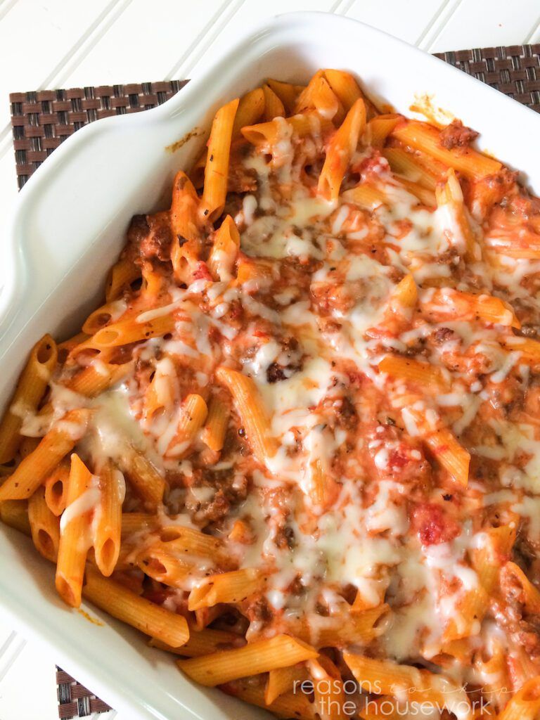 creamy baked ziti